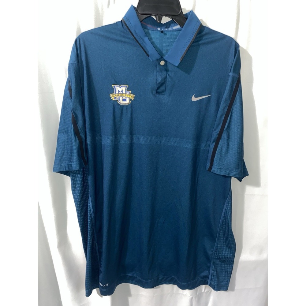 Nike Marquette University Golf‎ Polo Shirt Mens XL Tiger Woods Performance